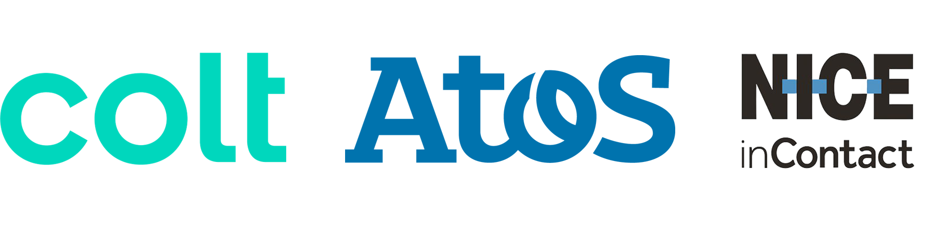 Colt-atos-nice-incontact logos Colt-atos-nice-incontact logos
